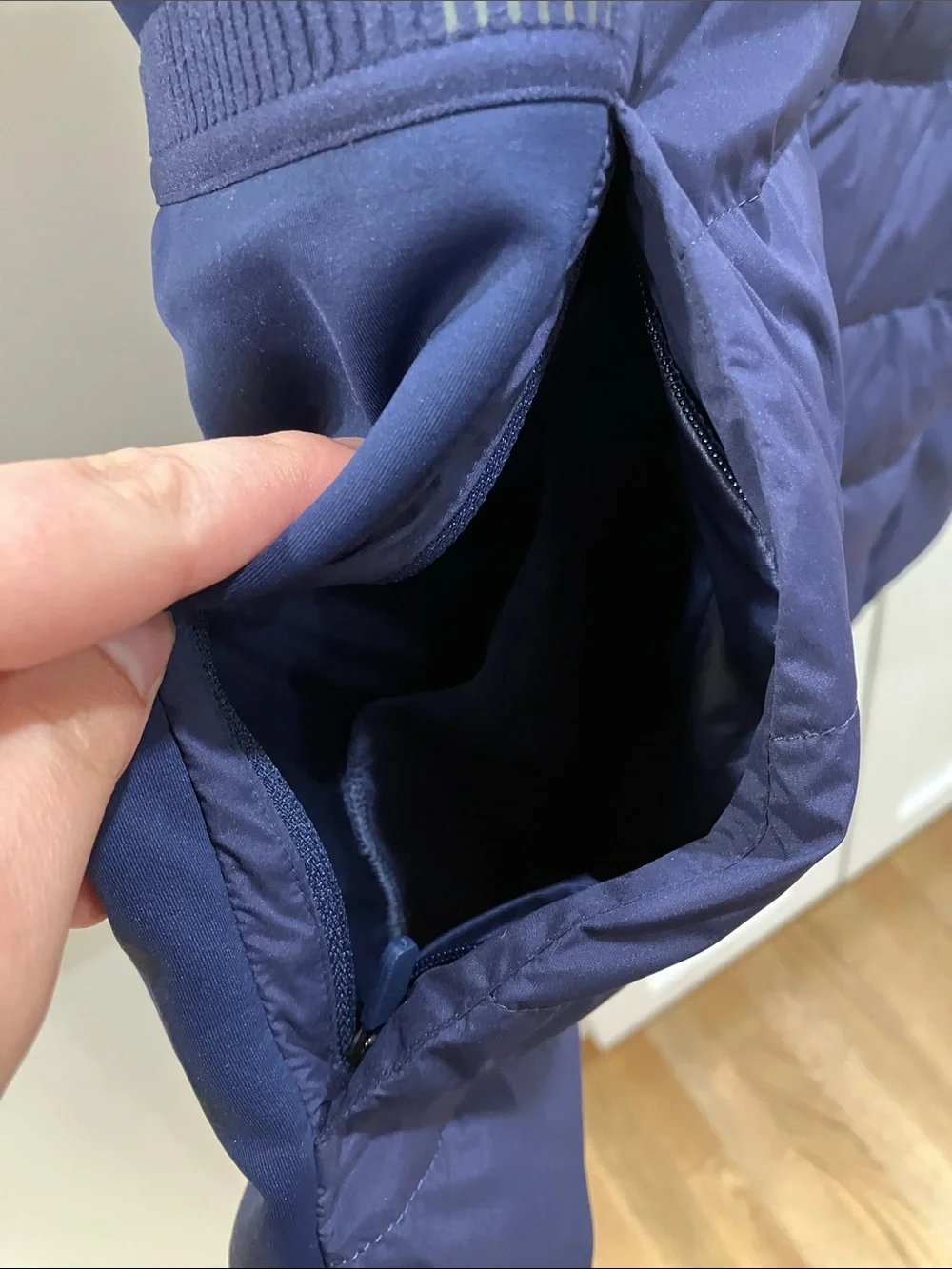 Lululemon Women's Navy Blue Down for It All Vest Down Feather Puffer